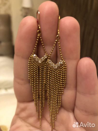 Серьги «водопад»