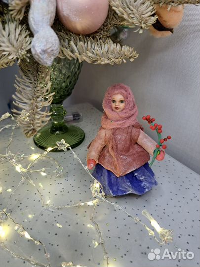 Ватная игрушка на ёлочку под заказ