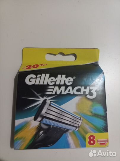 Лезвия/кассеты Gillette mach 3