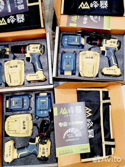 Шуруповерт Feng bao 60n.m 2акб быстрая зарядка