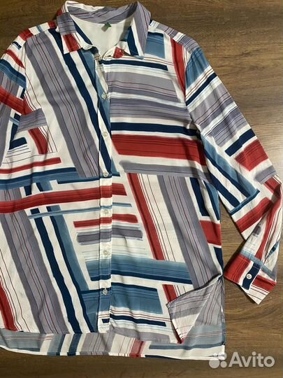 Рубашка-блузка из вискозы benetton M