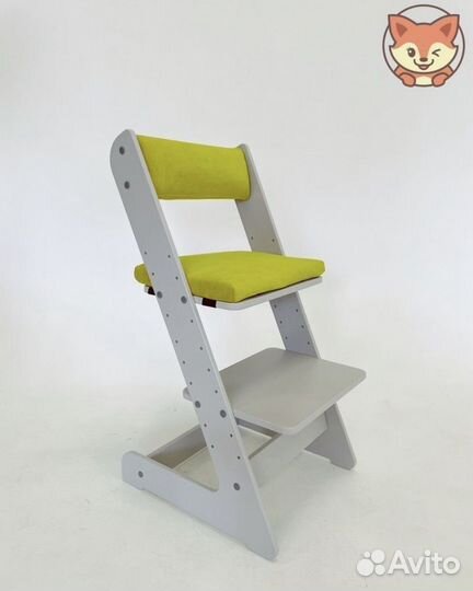 Стульчик серый с подушками