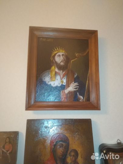 Картина Икона Царя Давида, живопись маслом