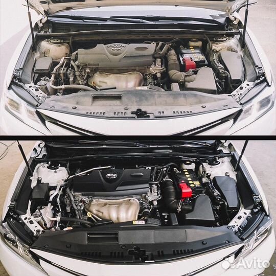 Детейлинг мойка двигателя