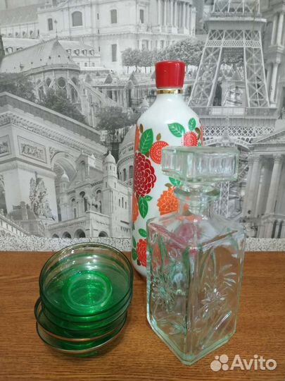 Керамика СССР, штоф, вазочки, ваза под фрукты