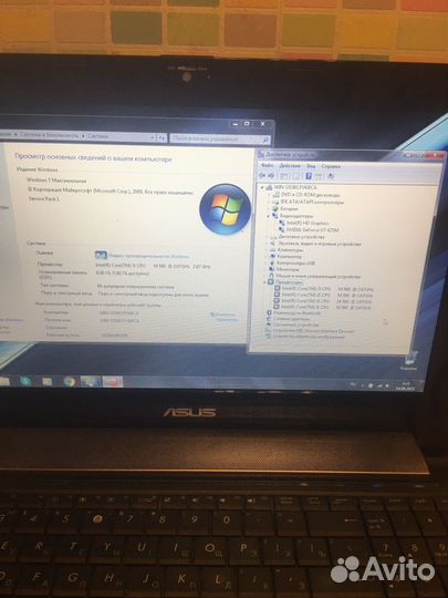 Ноутбук Asus N53j (отправлен)