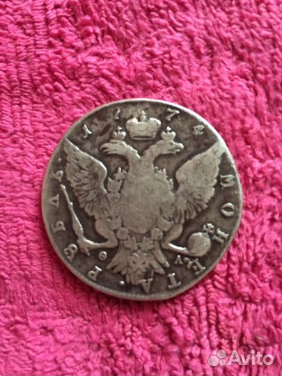 Монета1рубль1774г спб ол