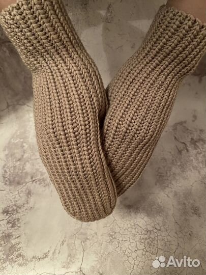 Шапка варежки комплект ручной работы