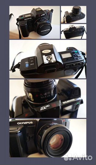 Система Olympus AF, 3 камеры, 3 объектива к ним