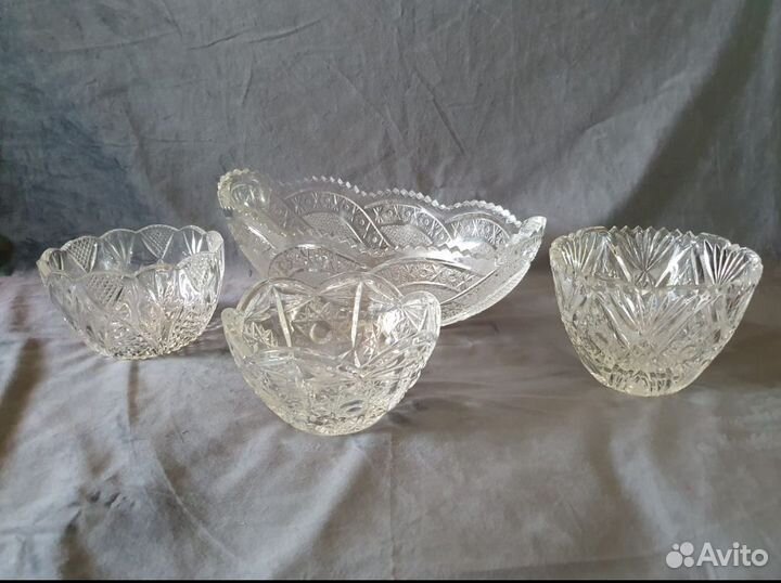 Салатницы хрустальные СССР