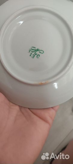 Чайный сервиз кобальт с золотом СССР Полонне