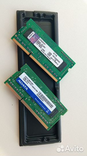 Оперативная память для ноутбука DDR3 2шт по 2Gb