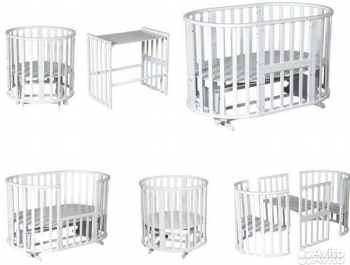 Детская кроватка трансформер с маятником