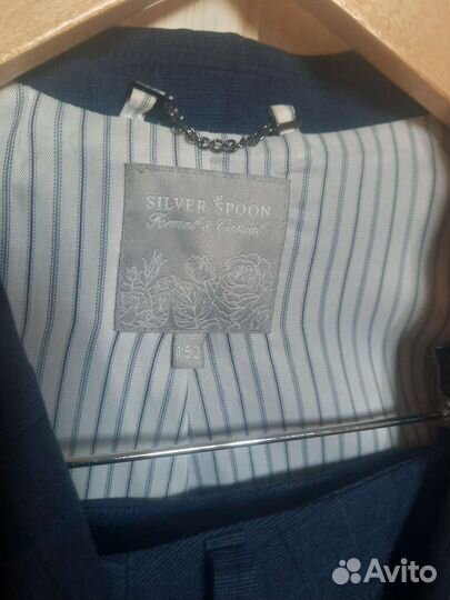 Школьный брючный костюм для девочки размер152