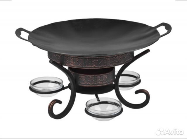 Подставка кованная для саджа с соусницами