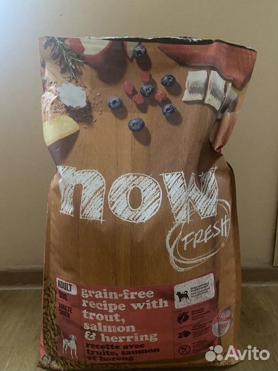 Корм NOW fresh беззерновой для взрослых собак