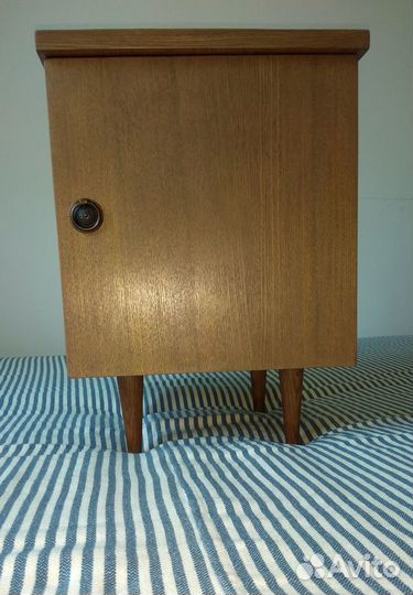Тумба СССР прикроватная, после реставрации. Дуб