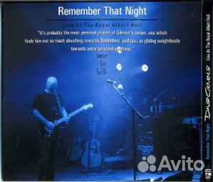 David Gilmour – Remember That Night 2 digi DVD