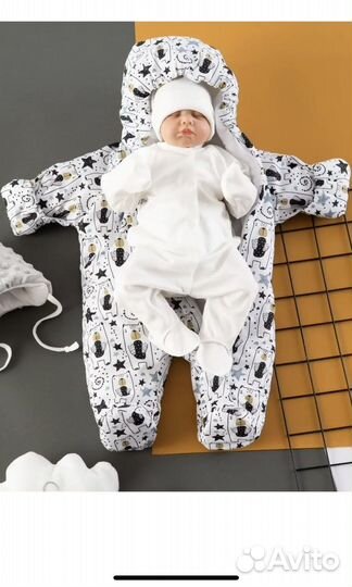 Комбинезон и конверт для новорожденного