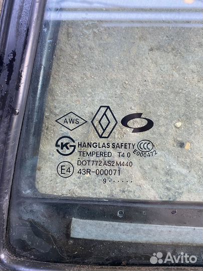 Стекло форточка зад Рено Колеос