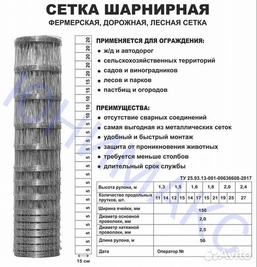Сетка Шарнирная
