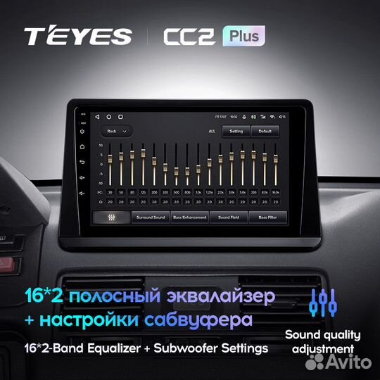 Магнитола teyes CC2 Plus 4/32 Mitsubishi Pajero