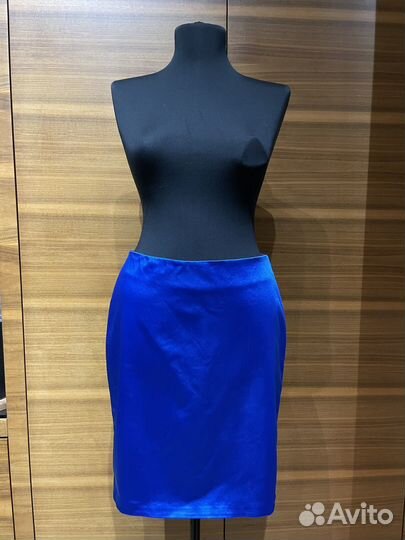 Юбка электрик синий 44