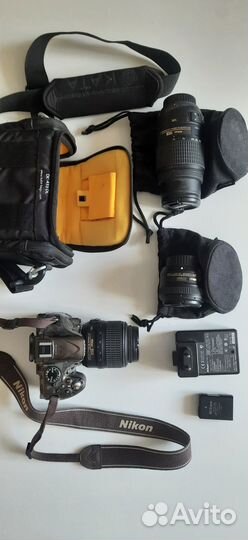 Фотоаппарат Nikon D5200, объективы (теле, портрет)