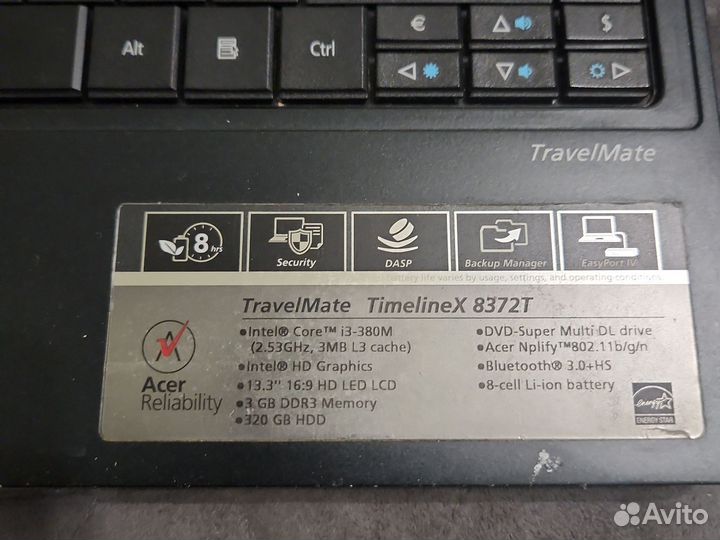 Acer travel mate 8372 series