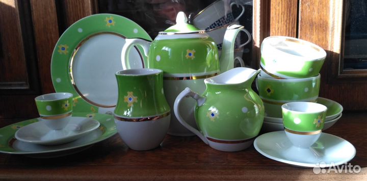 Набор для завтрака для двоих винтаж 60-е годы
