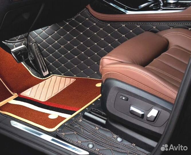 3D Коврики Audi Q7 Салон Багажник Экокожа