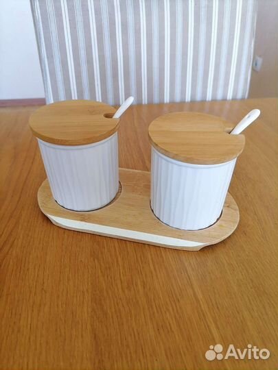 Набор банок для специй, емкости для сахара, мёда