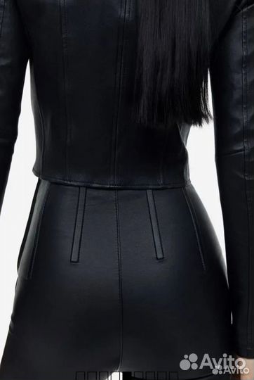 Кожаные легинсы с корсетом HM Studio новые