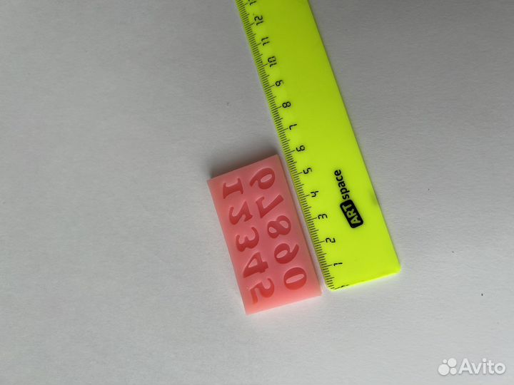 Силиконовый молд цифры для шоколада и мастика