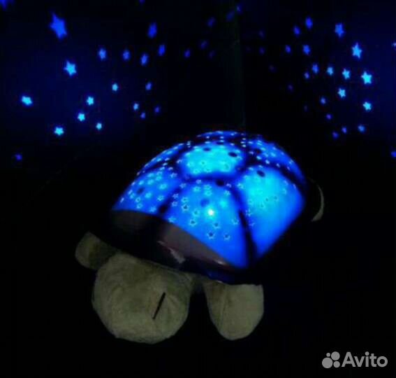 Черепаха ночник с музыкой и звёздное небо