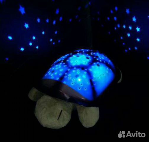 Черепаха ночник с музыкой и звёздное небо