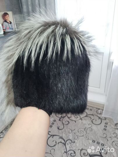 Шапка зимняя меховая женская