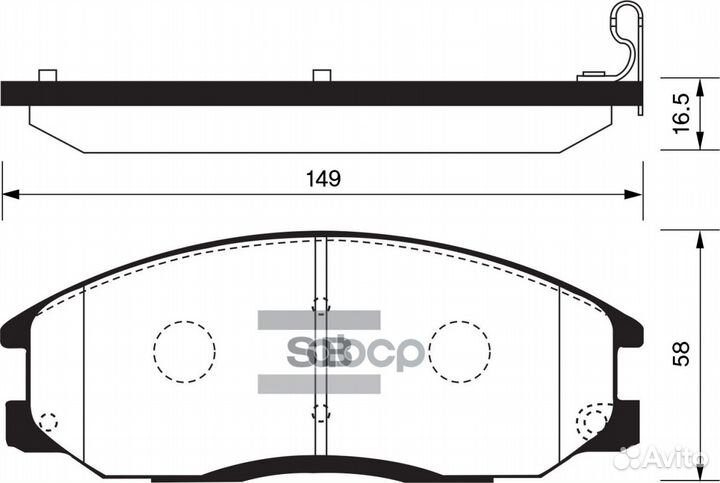 Колодки тормозные передние sangsin brake SP1157