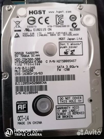 Продам Жесткий Диск HDD 2.5 500 G