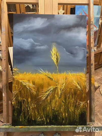 Картина маслом Перед грозой