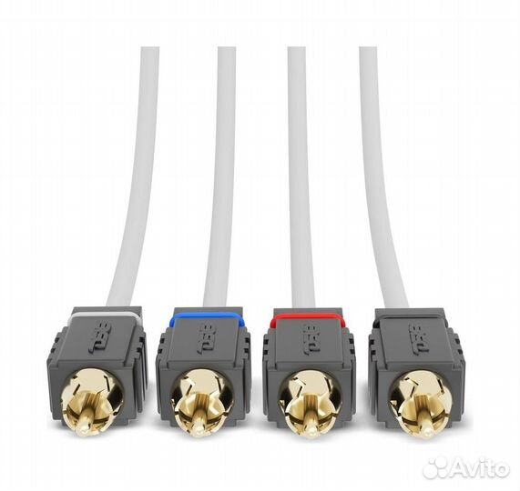 4-х канальный межблочный кабель из 100% меди для морского применения RCA 7,6 м. mofcr-25FT.4CH, DS18