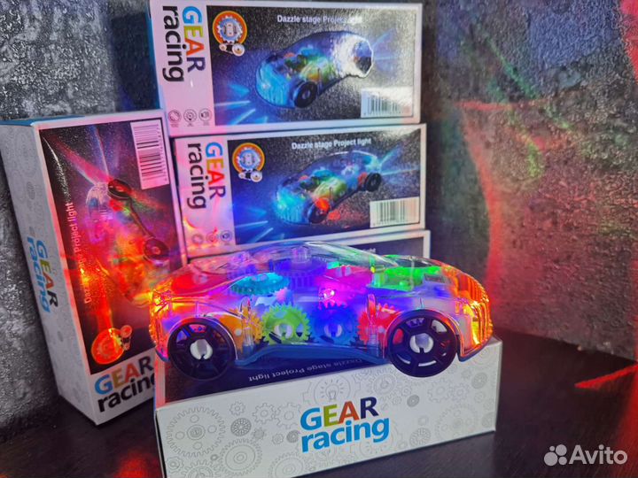 Прозрачная спортивная машинка спорткар