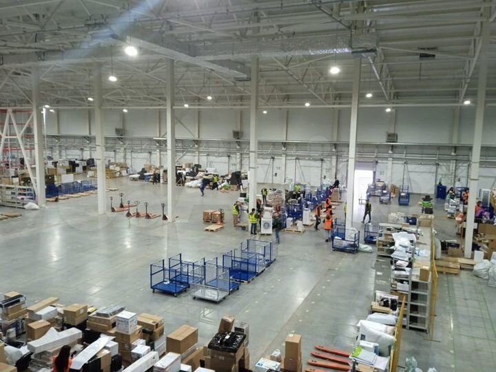 Новый склад класса А, пандус,10 ворот, потолки 15м