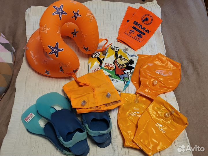 Ласты, нарукавники для плавания