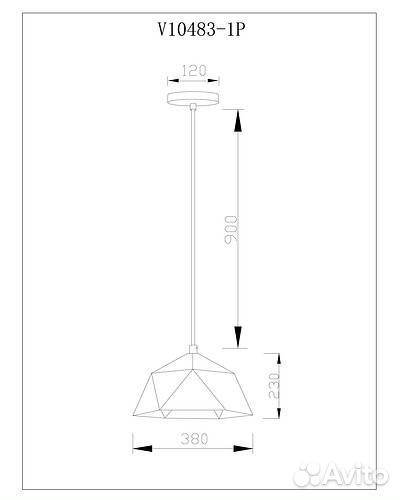 Подвесной светильник Moderli Genoa V10483-1P