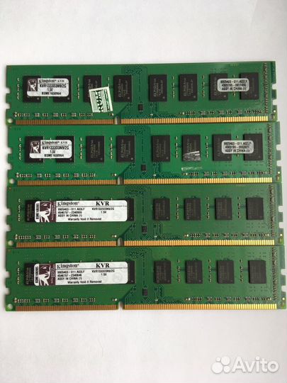 2гб Kingston DDR3 PC3-10600 KVR1333D3N9/2G