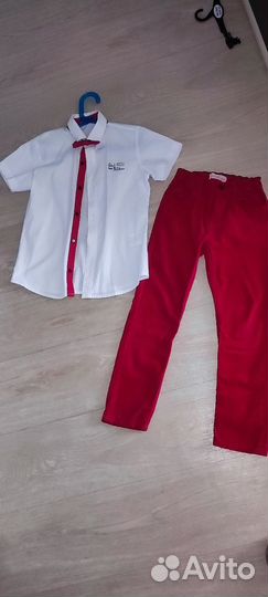 Рубашка+ брюки размер 128 на праздник