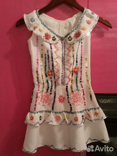 Платье снежинки новогоднее