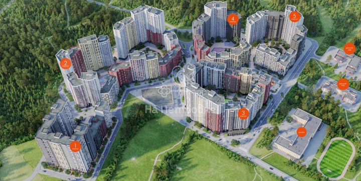 2-к. квартира, 52,4 м², 6/18 эт.