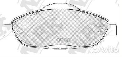 Колодки тормозные дисковые перед PN0450 NiBK